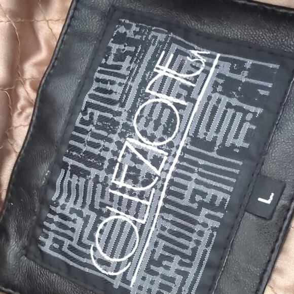 Collezione Jacket Mens Large Black Leather Buttery Soft Longline Button Matrix - Picture 7 of 8